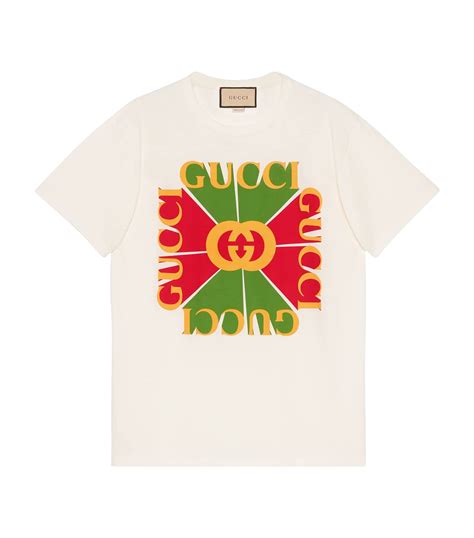 vintage gucci white t shirt|vintage Gucci t shirt women.